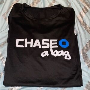 Chaser Black Tee with Blue and White Print and shorts